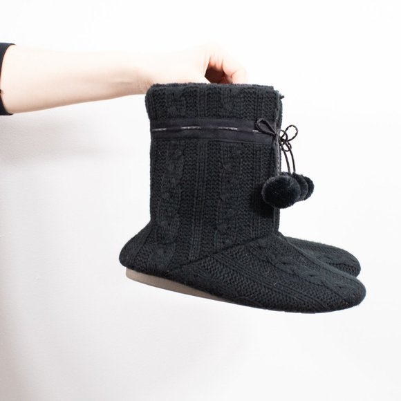 *Patti G Black Slipper Booties - Picture 5 of 7